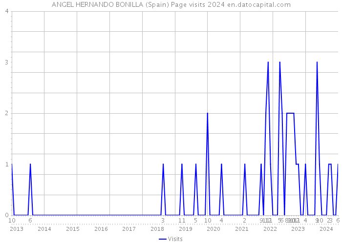 ANGEL HERNANDO BONILLA (Spain) Page visits 2024 