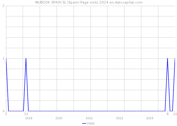 WUBOOK SPAIN SL (Spain) Page visits 2024 