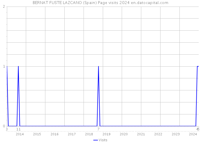 BERNAT FUSTE LAZCANO (Spain) Page visits 2024 