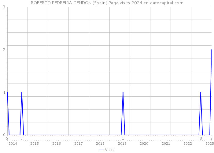 ROBERTO PEDREIRA CENDON (Spain) Page visits 2024 