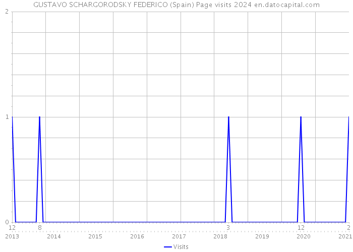 GUSTAVO SCHARGORODSKY FEDERICO (Spain) Page visits 2024 