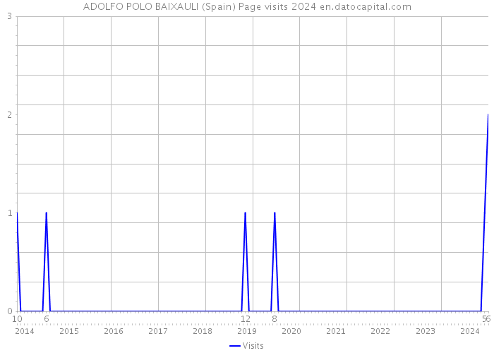 ADOLFO POLO BAIXAULI (Spain) Page visits 2024 