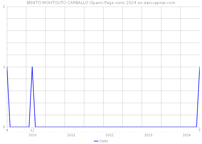 BENITO MONTOUTO CARBALLO (Spain) Page visits 2024 
