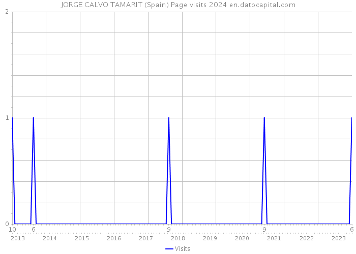 JORGE CALVO TAMARIT (Spain) Page visits 2024 