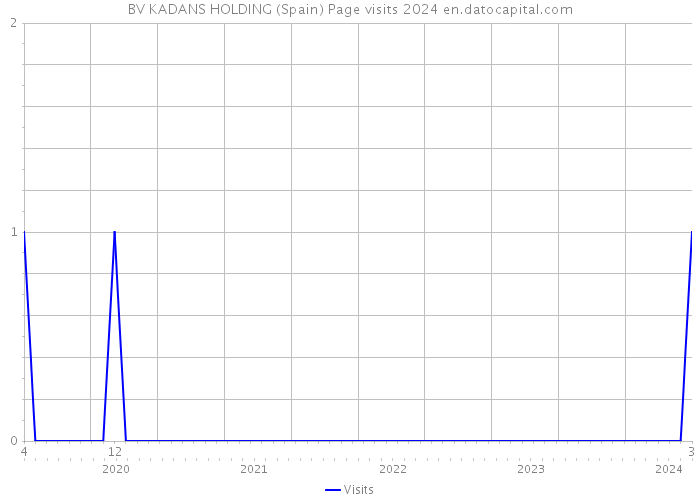 BV KADANS HOLDING (Spain) Page visits 2024 