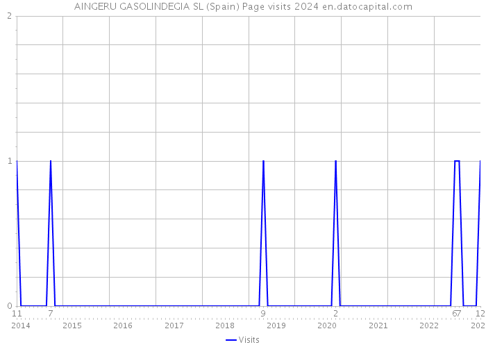 AINGERU GASOLINDEGIA SL (Spain) Page visits 2024 