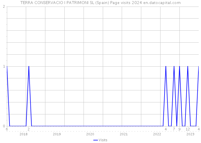 TERRA CONSERVACIO I PATRIMONI SL (Spain) Page visits 2024 