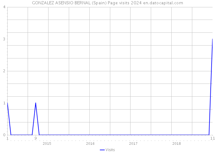 GONZALEZ ASENSIO BERNAL (Spain) Page visits 2024 