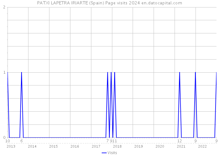 PATXI LAPETRA IRIARTE (Spain) Page visits 2024 