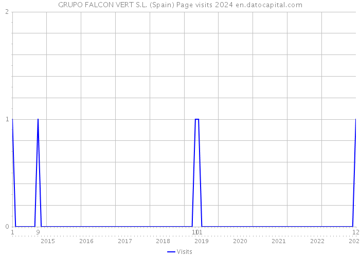GRUPO FALCON VERT S.L. (Spain) Page visits 2024 