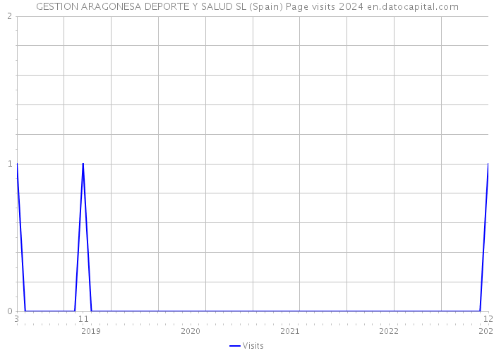 GESTION ARAGONESA DEPORTE Y SALUD SL (Spain) Page visits 2024 