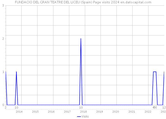 FUNDACIO DEL GRAN TEATRE DEL LICEU (Spain) Page visits 2024 