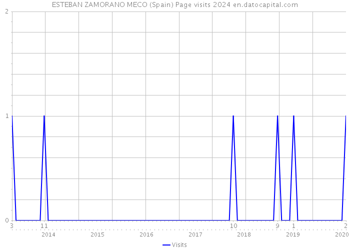 ESTEBAN ZAMORANO MECO (Spain) Page visits 2024 