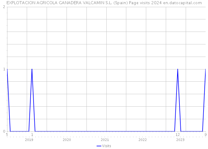 EXPLOTACION AGRICOLA GANADERA VALCAMIN S.L. (Spain) Page visits 2024 