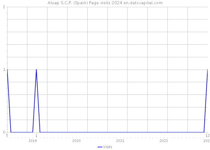 Aluap S.C.P. (Spain) Page visits 2024 