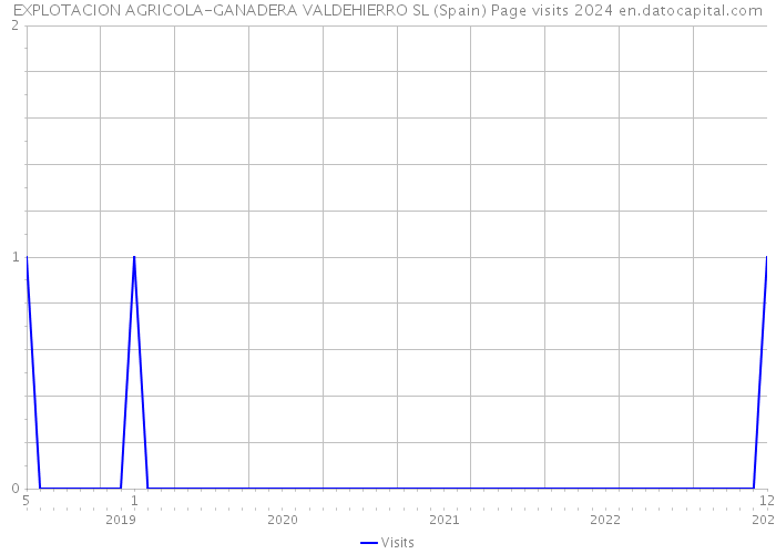 EXPLOTACION AGRICOLA-GANADERA VALDEHIERRO SL (Spain) Page visits 2024 