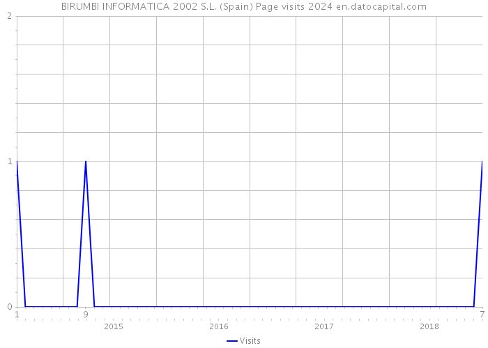 BIRUMBI INFORMATICA 2002 S.L. (Spain) Page visits 2024 