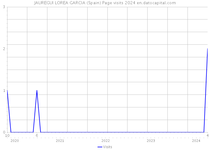 JAUREGUI LOREA GARCIA (Spain) Page visits 2024 