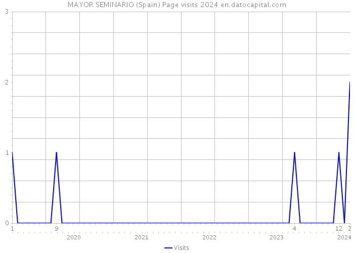 MAYOR SEMINARIO (Spain) Page visits 2024 