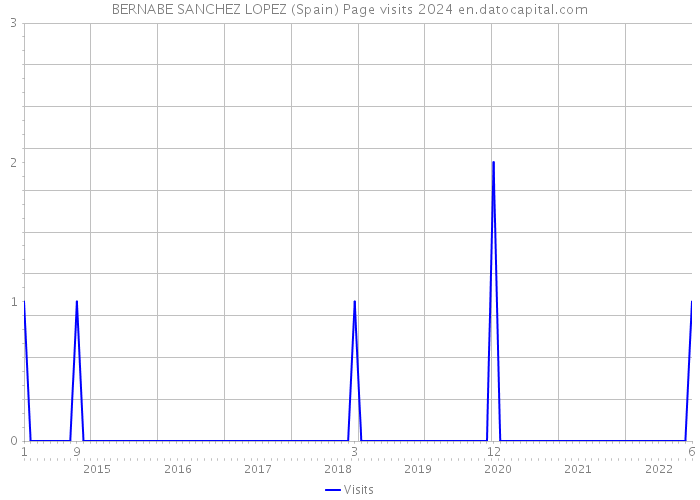BERNABE SANCHEZ LOPEZ (Spain) Page visits 2024 