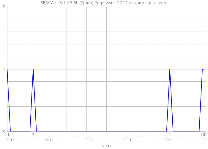 BERCA INSULAR SL (Spain) Page visits 2024 