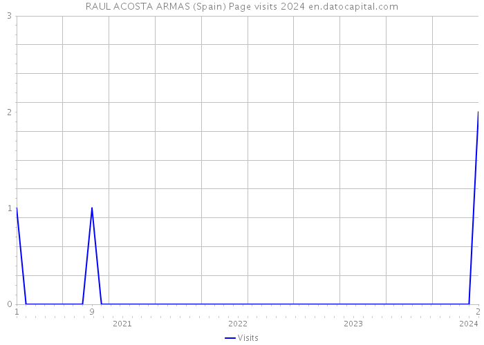 RAUL ACOSTA ARMAS (Spain) Page visits 2024 