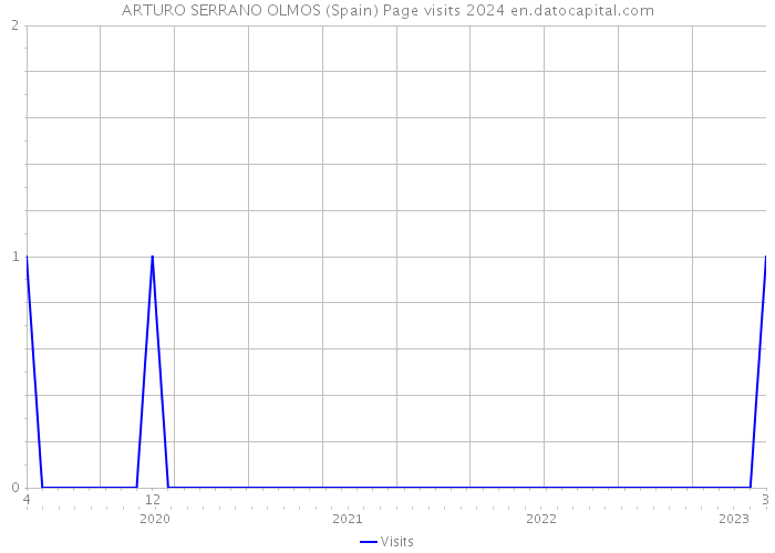 ARTURO SERRANO OLMOS (Spain) Page visits 2024 