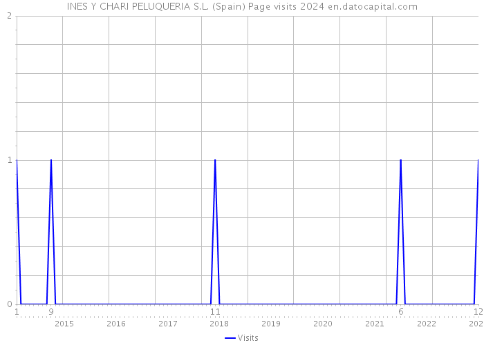 INES Y CHARI PELUQUERIA S.L. (Spain) Page visits 2024 