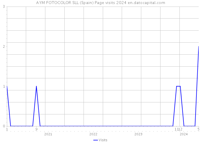 AYM FOTOCOLOR SLL (Spain) Page visits 2024 