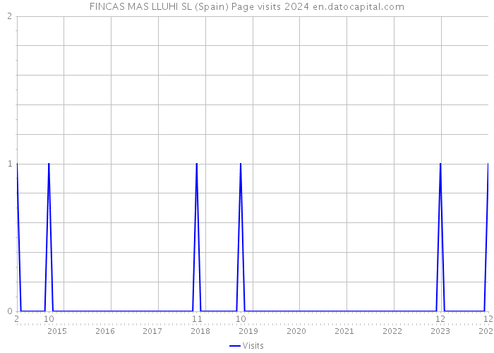 FINCAS MAS LLUHI SL (Spain) Page visits 2024 