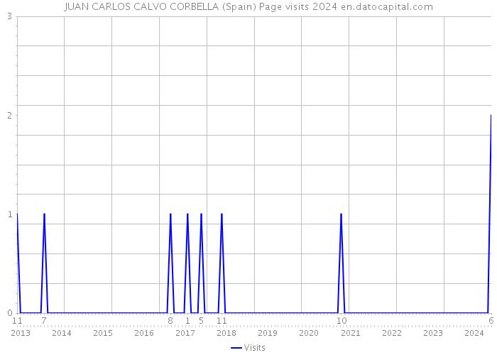 JUAN CARLOS CALVO CORBELLA (Spain) Page visits 2024 