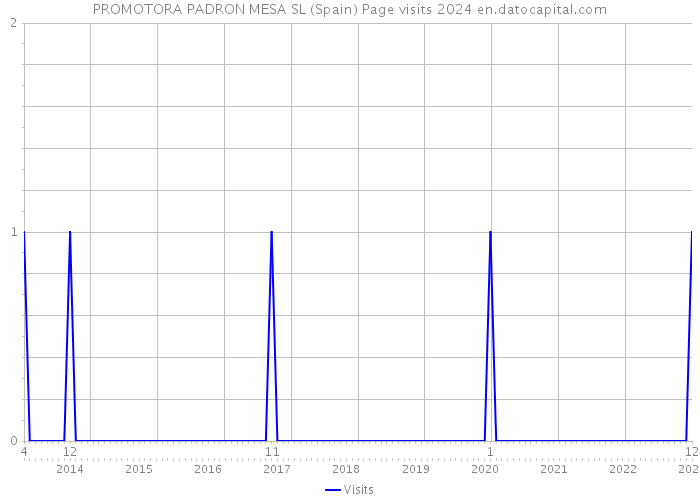 PROMOTORA PADRON MESA SL (Spain) Page visits 2024 