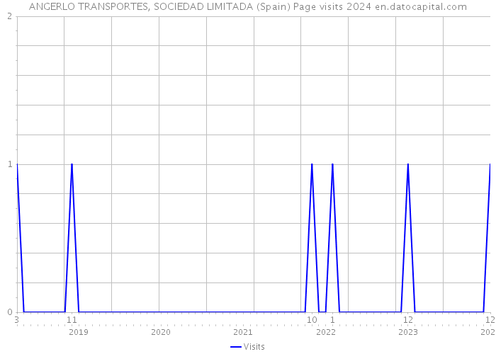 ANGERLO TRANSPORTES, SOCIEDAD LIMITADA (Spain) Page visits 2024 