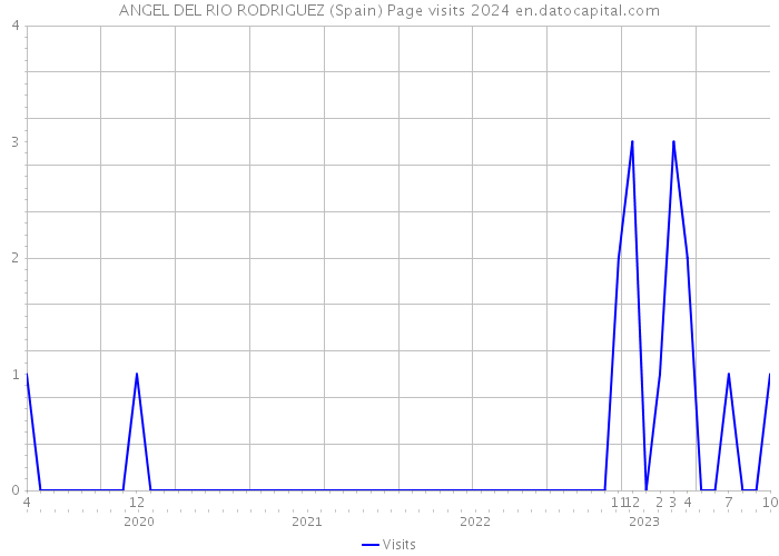 ANGEL DEL RIO RODRIGUEZ (Spain) Page visits 2024 