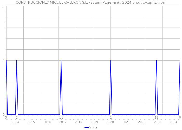 CONSTRUCCIONES MIGUEL GALERON S.L. (Spain) Page visits 2024 