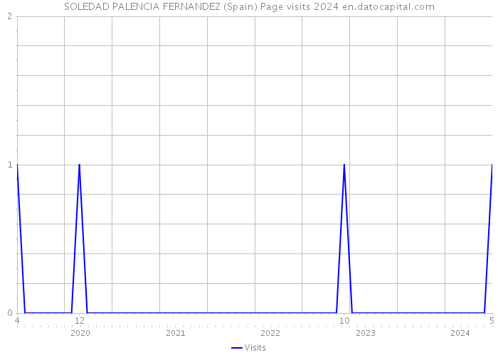 SOLEDAD PALENCIA FERNANDEZ (Spain) Page visits 2024 