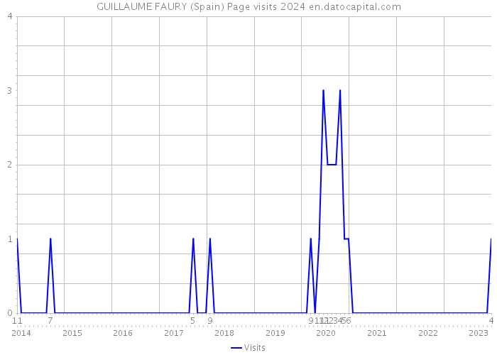 GUILLAUME FAURY (Spain) Page visits 2024 