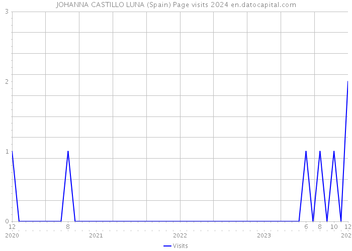 JOHANNA CASTILLO LUNA (Spain) Page visits 2024 