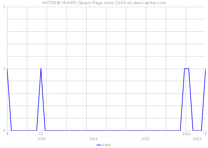 ANTOINE HUARD (Spain) Page visits 2024 