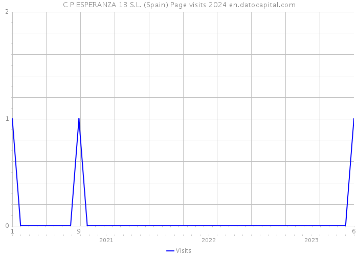 C P ESPERANZA 13 S.L. (Spain) Page visits 2024 
