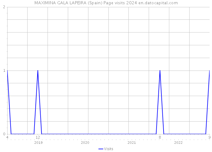 MAXIMINA GALA LAPEIRA (Spain) Page visits 2024 