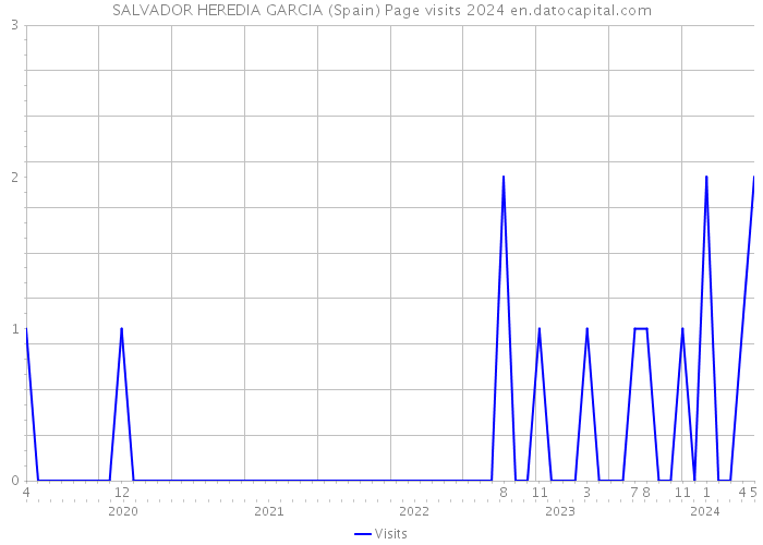 SALVADOR HEREDIA GARCIA (Spain) Page visits 2024 