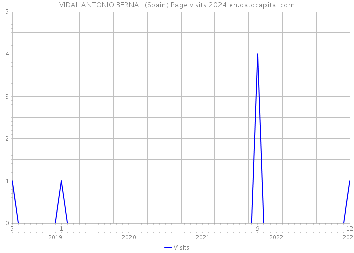 VIDAL ANTONIO BERNAL (Spain) Page visits 2024 