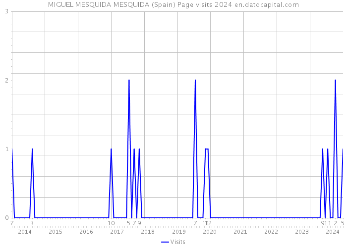 MIGUEL MESQUIDA MESQUIDA (Spain) Page visits 2024 