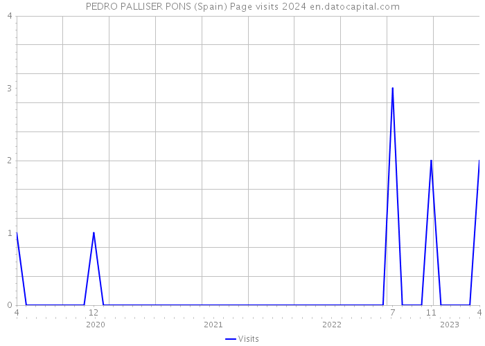 PEDRO PALLISER PONS (Spain) Page visits 2024 