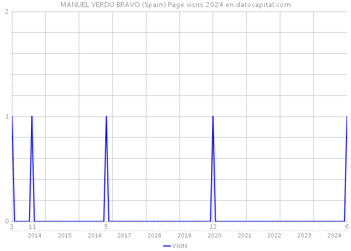 MANUEL VERDU BRAVO (Spain) Page visits 2024 