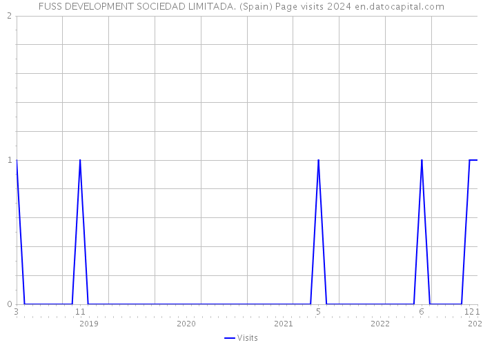FUSS DEVELOPMENT SOCIEDAD LIMITADA. (Spain) Page visits 2024 