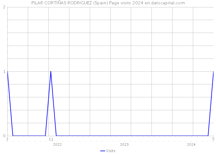 PILAR CORTIÑAS RODRIGUEZ (Spain) Page visits 2024 