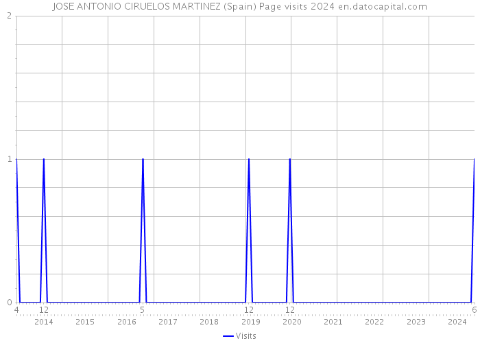 JOSE ANTONIO CIRUELOS MARTINEZ (Spain) Page visits 2024 