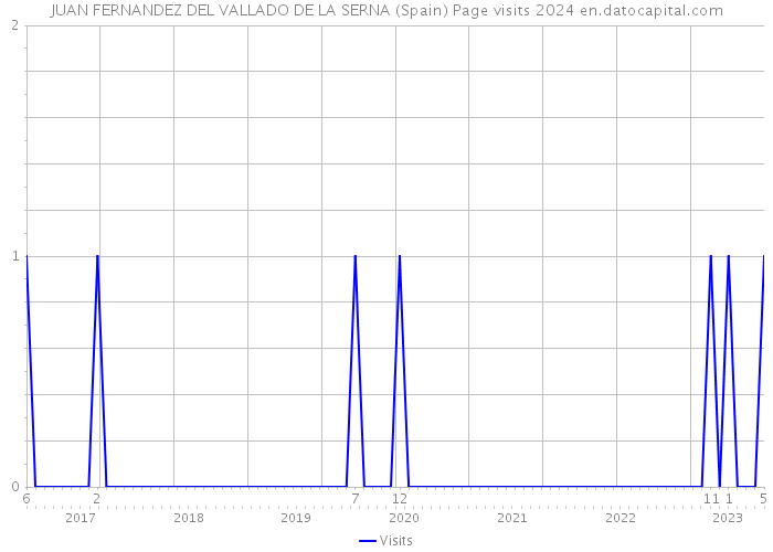 JUAN FERNANDEZ DEL VALLADO DE LA SERNA (Spain) Page visits 2024 
